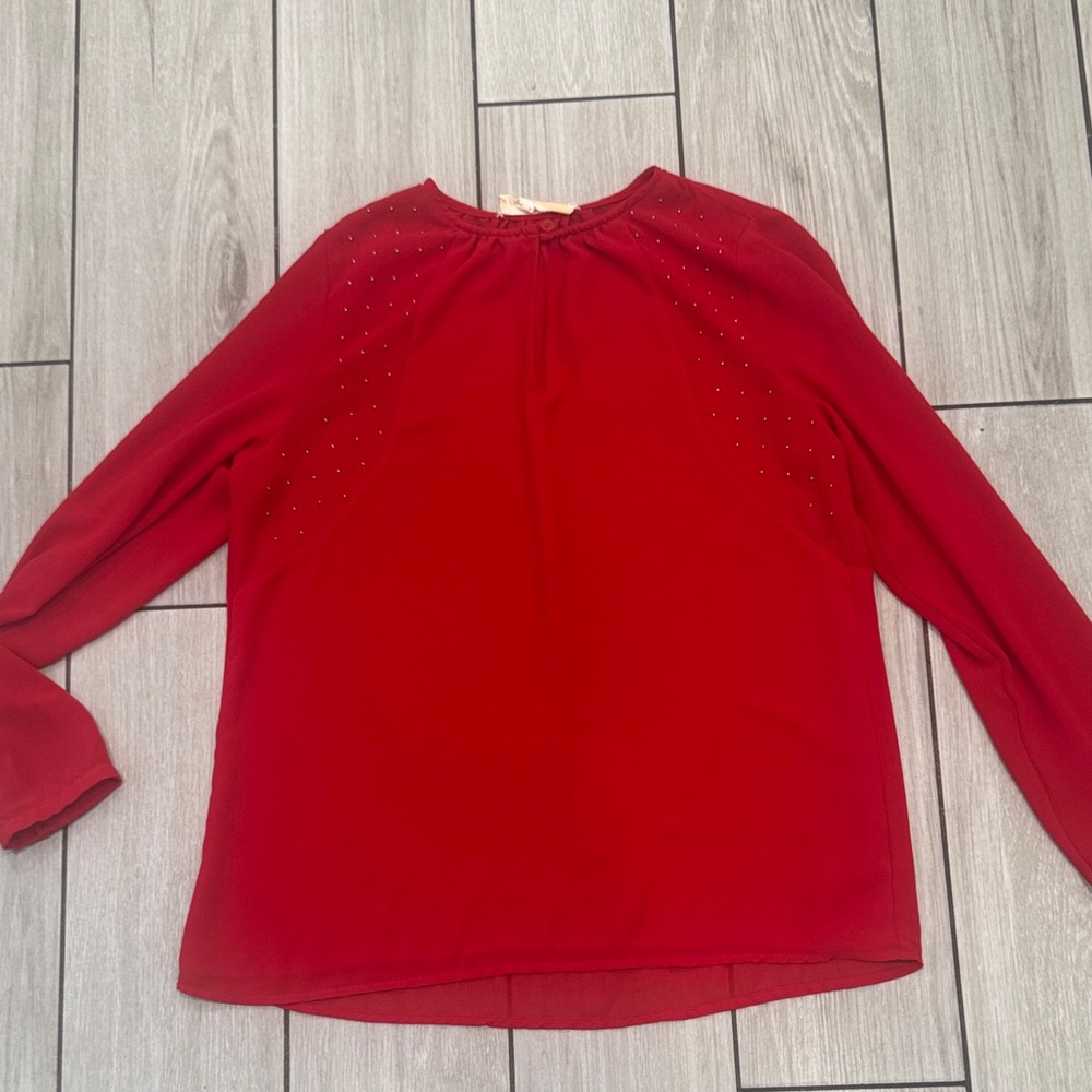 Elegant Red Women's Top